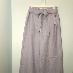 Lauren James Seersucker Bow Pants